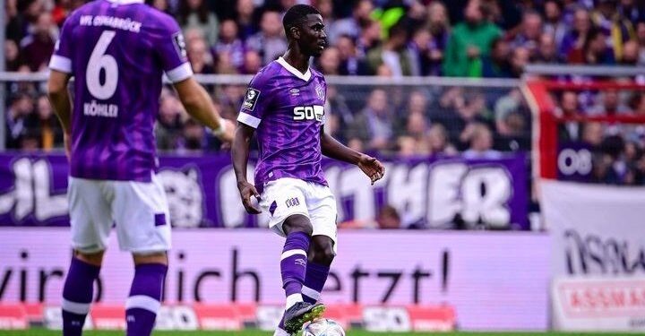 Ghanaian defender Emmanuel Gyamfi shines for Osnabrück against Dortmund