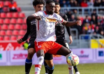 Ghanaian forward Prince Osei Owusu on target in Jahn Regensburg defeat at Sandhausen