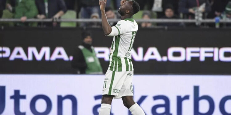 Ghana’s attacker Kwabena Owusu scores as Ferencvaros whip Budapest