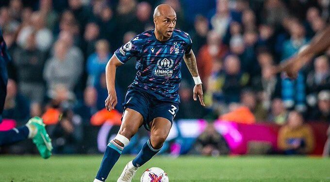Andre Ayew features in first game after injury on national assignment