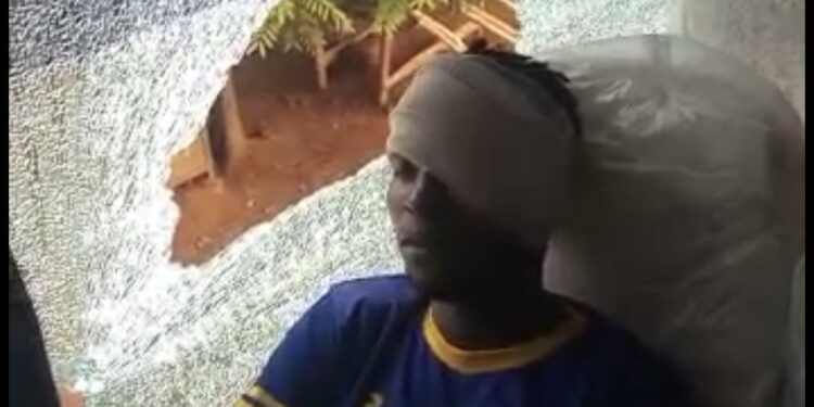 Videos: Aduana Stars fans destroy Tamale City team bus, injured several players at Dormaa