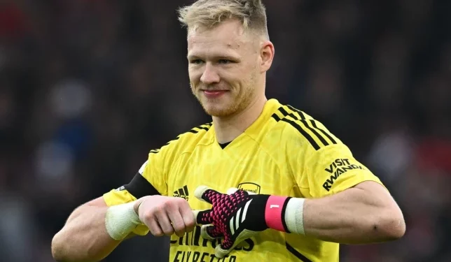 Arsenal Goalie Aaron Ramsdale reacts to his heroic saves and has ‘mixed emotions’ after 2-2 draw at Liverpool