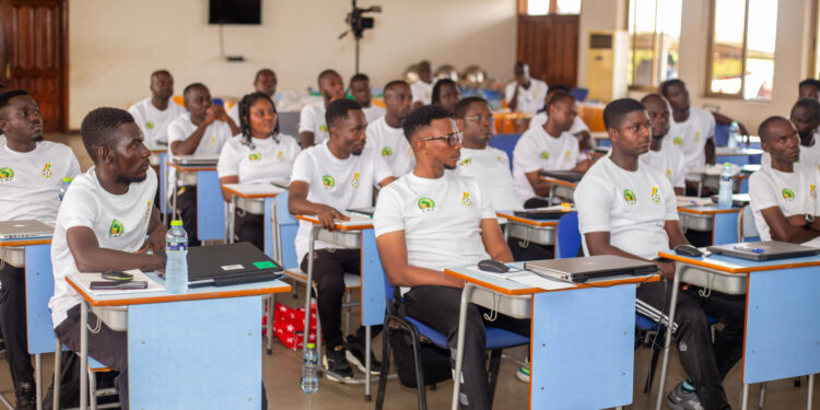  CAF Licence C module II coaching course ongoing in Prampram; Check out photos