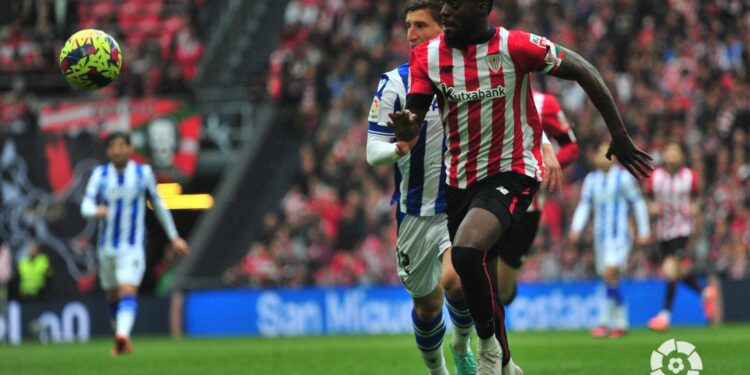 Ghanaian forward Inaki Williams bags brace as Athletic Bilbao beat Real Sociedad