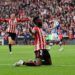 Red-hot Ghana striker Inaki Williams reacts after brace in Bilbao win over Sociedad