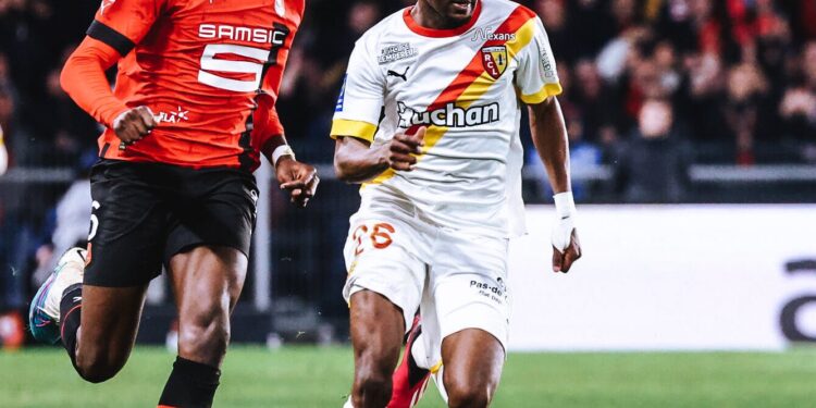Ghana midfielder Salis Abdul Samed reacts after Lens win against Rennes
