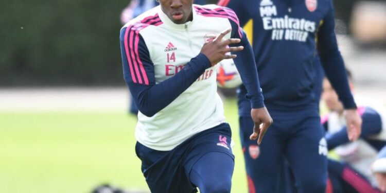 Ghana target Eddie Nketiah returns from injury ahead of Arsenal’s game at West Ham