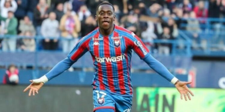 Ghanaian forward Godson Kyeremeh bags fifth league goal for Caen in Ligue 2