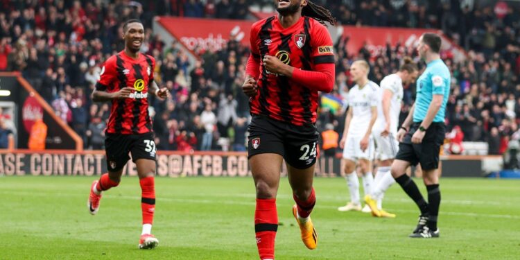 VIDEO: Ghanaian striker Antoine Semenyo scores debut Premier League goal in Bournemouth’s big win over Leeds United