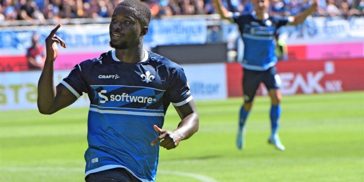 Ghanaian midfielder Braydon Manu scores seventh goal of the season in Darmstadt slim win over Karlsruher