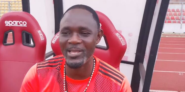 King Faisal No.2 Godwin Ablordey broods over denied penalty call in Kotoko stalemate