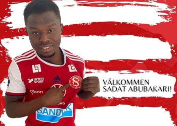 Ghana striker Sadat Abubakari nets brace in Sandvikens win