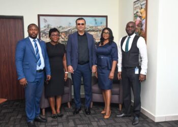 Ghana FA’s Director of Marketing Jamil Maraby holds contract extension talks with official Bankers Access Bank