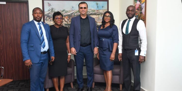 Ghana FA’s Director of Marketing Jamil Maraby holds contract extension talks with official Bankers Access Bank