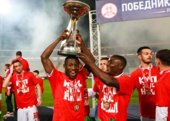 Ghanaian forward Osman Bukari wins Serbian Cup with Red Star Belgrade