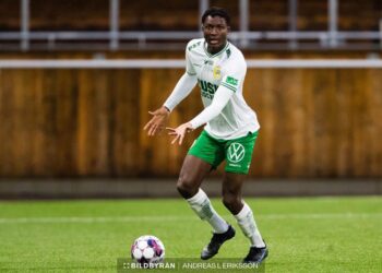 Video: Watch Ghanaian youngster Nathaniel Adjei’s maiden Hammarby goal in Sweden