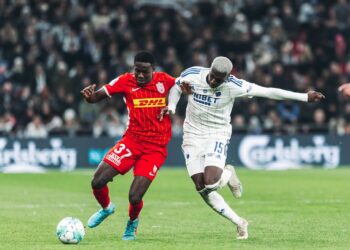 Ghana U23 star Ernest Nuamah surpasses Kamaldeen Sulemana’s 18 goals season record at FC Nordsjælland