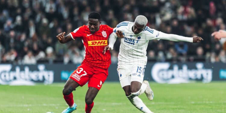 Ghana U23 star Ernest Nuamah surpasses Kamaldeen Sulemana’s 18 goals season record at FC Nordsjælland