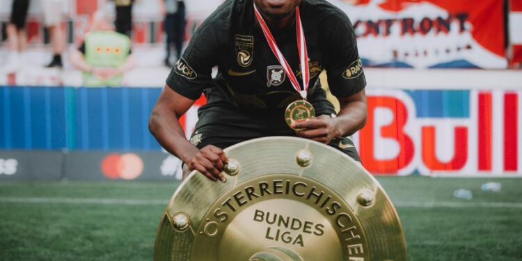 Promising Ghanaian midfielder Forson Amankwah wins Austrian Bundesliga title with Red Bull Salzburg