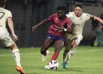 Ghana defender Seidu Alidu reacts to Clermont foot home win over Lorient
