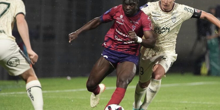 Ghana defender Seidu Alidu reacts to Clermont foot home win over Lorient