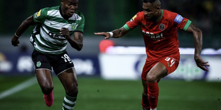 Ghanaian winger Fatawu Issahaku reacts to Sporting CP’s ‘great win’ over Maritimo in the Portuguse top-flight