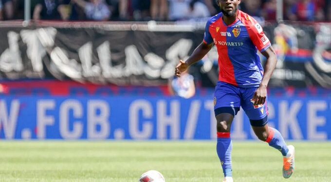 Ghana defender Kasim Adams scores in Basel’s win over Winterthur