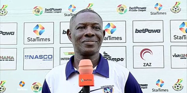 Medeama coach Evans Adortey delighted to be ‘on top’ of GPL standings after massive win over Hearts of Oak