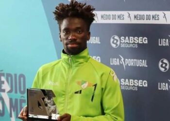 Ghanaian midfielder Lawrence Ofori named Player-Of-The-Month in Portugal’s Secunda Liga