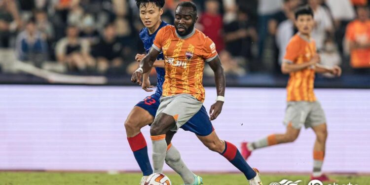 Video: Watch Ghanaian winger Frank Acheampong’s brilliant two assists in Shenzhen comeback win over Meizhou