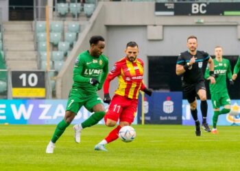 Video: Watch Ghanaian forward John Yeboah’s seventh League goal in Poland
