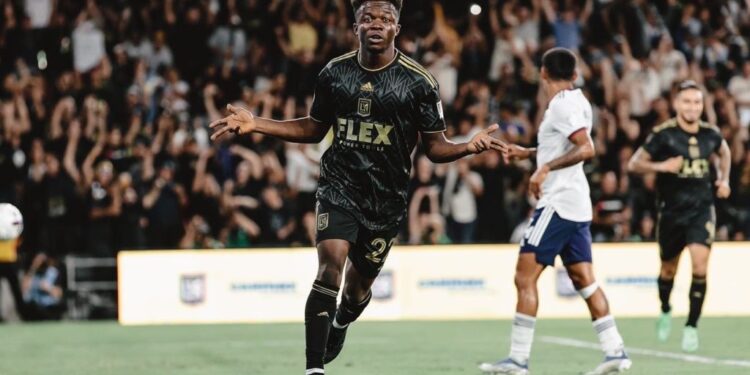 Ghanaian striker Kwadwo Opoku scores to help Los Angeles FC reach CONCACAF Champions League final