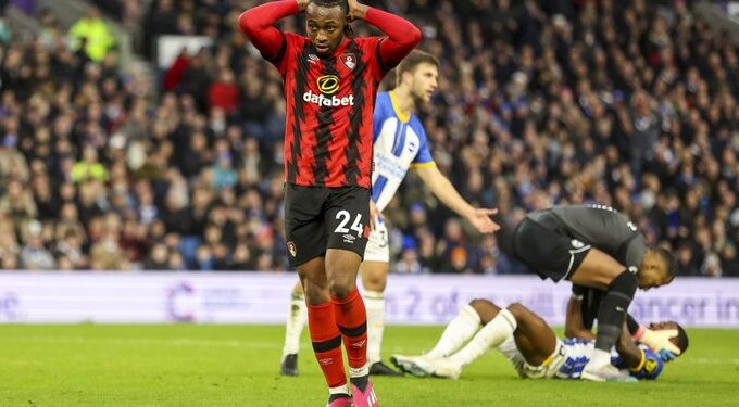 Bournemouth striker Antoine Semenyo to miss rest of season after shin surgery
