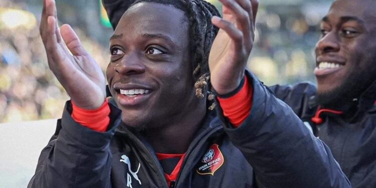 Jeremy Doku makes French Ligue 1 Team-Of-The-Week