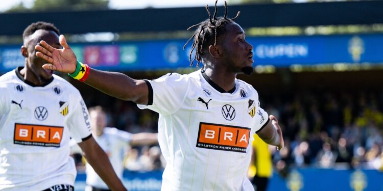 Ghanaian forward Ibrahim Sadiq nets brace as Hacken mesmerize Mjällby to win Swedes Cup