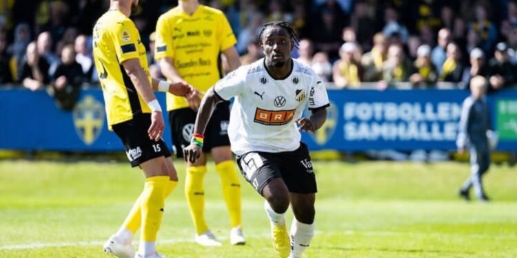 Ghanaian forward Ibrahim Sadiq over the moon following Hacken’s Cup win