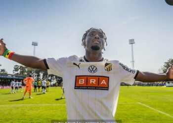 Ghanaian forward Ibrahim Sadiq over the moon following Hacken’s Cup win