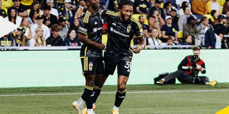 Video: Watch Ghanaian forward Yaw Yeboah’s sumptuous strike against Nashville for Columbus Crew