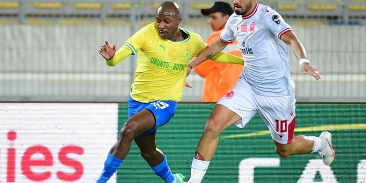 CAF CL: 9-man Mamelodi Sundowns hold Wydad in Morocco as VAR takes centre stage in semi-final first leg tie