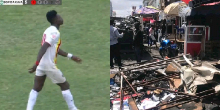 Irate Eleven Wonders supporters vandalizes Osman Zakaria’s girlfriend shop in Techiman after penalty miss against Bofoakwa