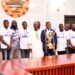 Medeama SC presents Ghana Premier League title to Speaker of Parliament