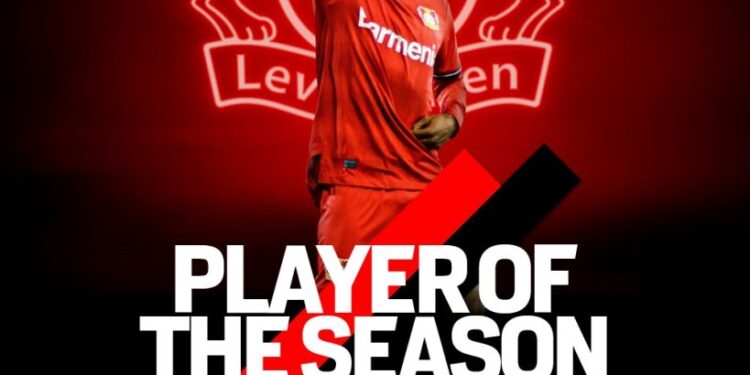 Man United target Jeremie Frimpong named Bayer Leverkusen Player of the Season