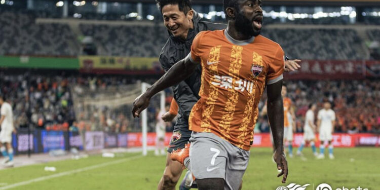Shenzhen FC star Frank Acheampong delighted to make Chinese Super League Team of the Week