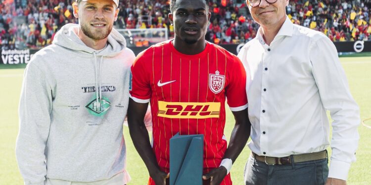Black Stars newbie Ernest Nuamah bags third award as he’s voted Young Player of the Season in the Danish Superliga