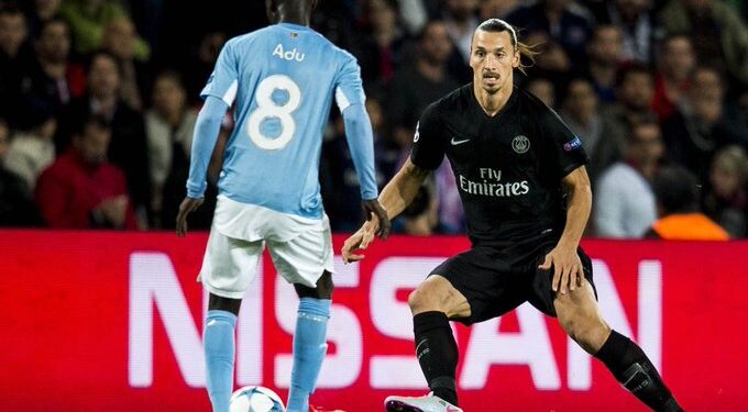 “It was a privilege to play on the same pitch against you” – Ghana’s Enock Adu Kofi pays tribute to Zlatan Ibrahimovic on Swede’s retirement