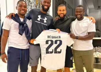 ‘Crocked’ Black Stars midfielder Daniel Kofi-Kyereh meets Real Madrid star Antonio Rüdiger