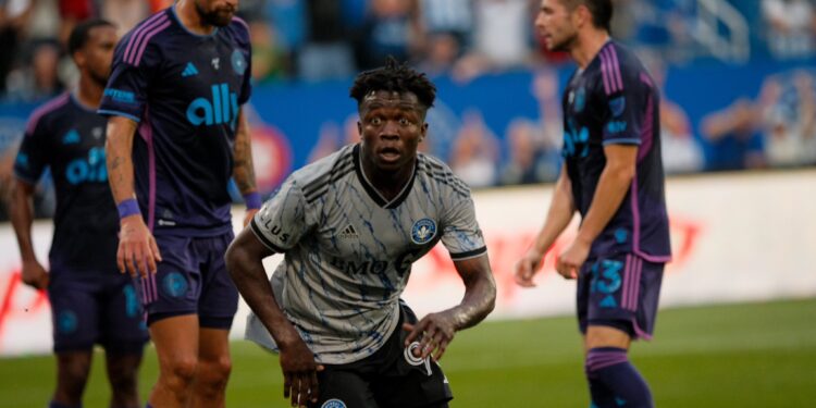 Ghanaian forward Kwadwo Opoku scores first goal for Montreal Impact against Charlotte in MLS