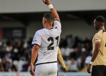 Former Ghana star Kwesi Appiah scores for Boreham against Chelsea