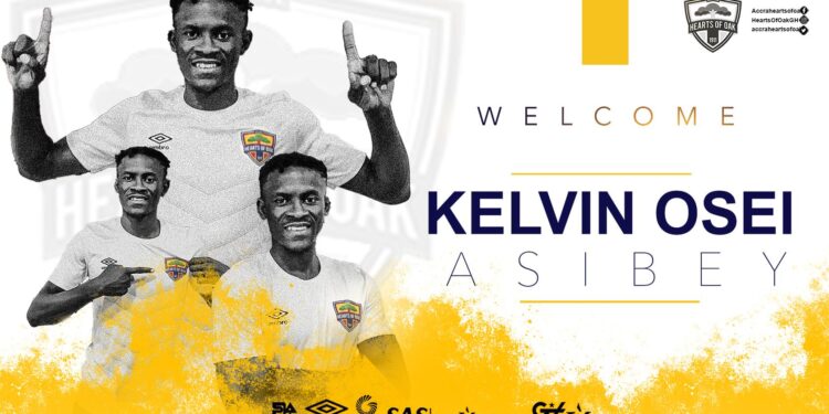 Hearts of Oak officially complete signing of XI wonders defender Kelvin Osei Asibey