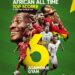 CAF celebrates Africa’s all time top scorer at the FIFA World Cup Asamoah Gyan